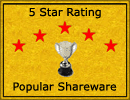 Popular Shareware Rates Magic ASCII Studio 5 stars!